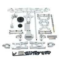 Kit Pièces Métal Pour RC 144001 1/14 – Supports, Bras, Arbre Central, Engrenages – Upgrade Complet Jaune