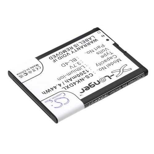 TECHTEK Batería 1200mAh Compatible con [Nexian] AC-001, NX-AC-001, para [SVP] Deco Pro, Tango, para [Nokia] E5, E5-00, E7, E7-00, N8, N97 Mini, RM-555, T7, para [NGM] Fred, para [EBest] G6, para [BL