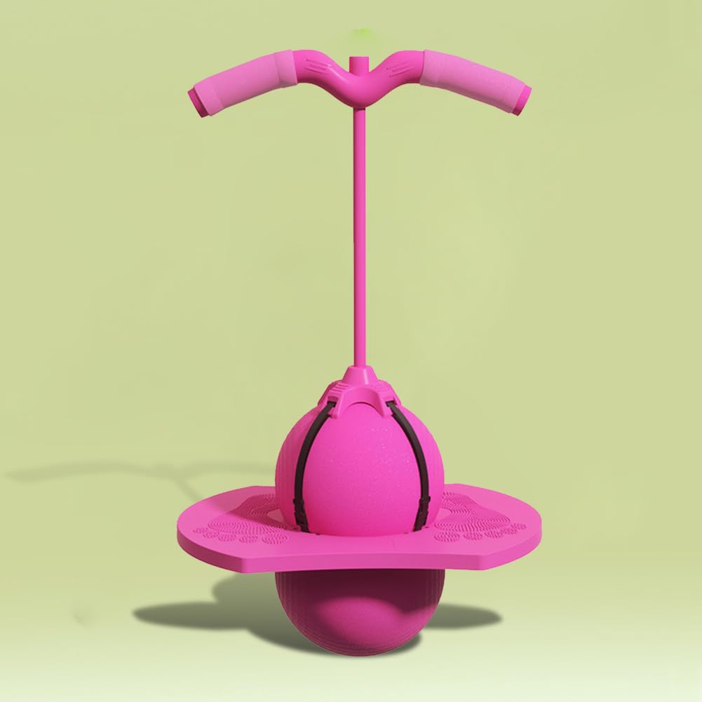 Balance Jumping Ball with Handle & Pump, Pogo Jumper Ball for Kids and Adults Anti-Slip Bouncing Exercise Toy - Image 6