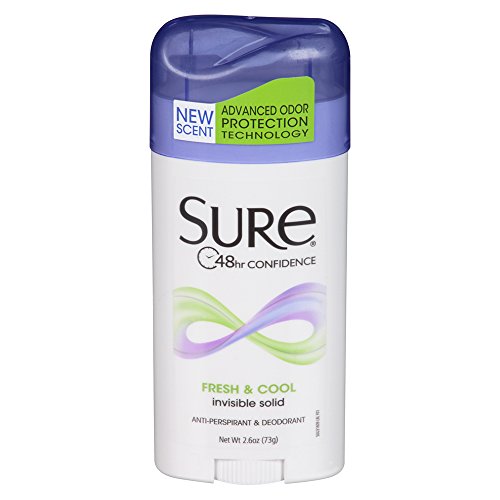 Sure Antiperspirant Deodorant, Solid, Fresh And Cool, 2.6 Oz, (6 Pack) #TOP1