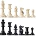 Staunton Tournament Chess Pieces, Triple Weighted with 3.75" King and 2 extra Queens