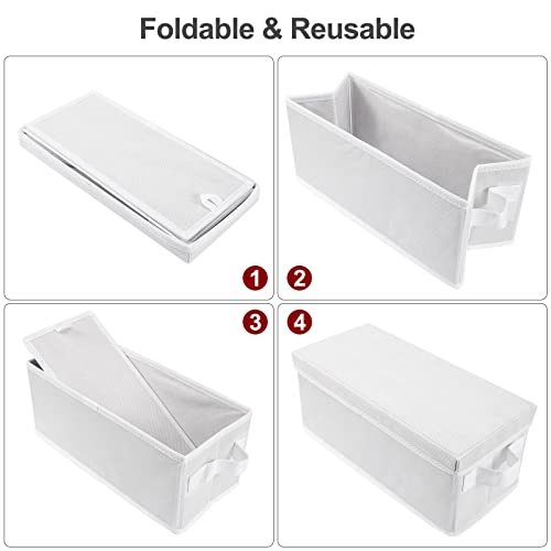 UENTIP CD Storage Boxes With Lids- Pack of 2 CD Case Storage- 13.2" x 5.9" x 5.3", Container holds 30 CDs in full jewel cases - Image 4