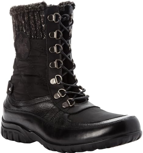Propét Womens Delaney Frost Snow Casual Boots Ankle - Black - Size 7.5 2E | Image 1