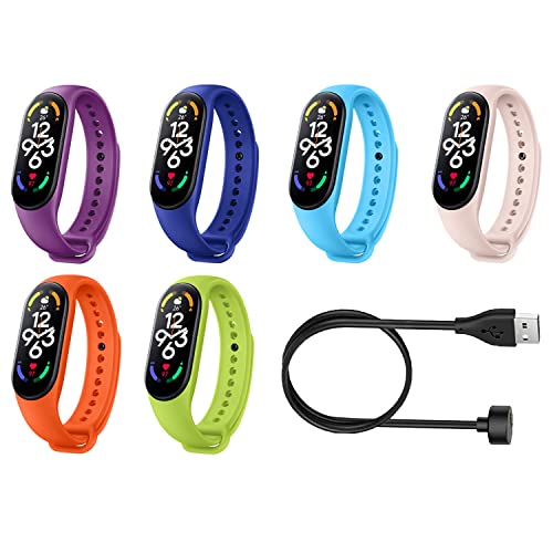 Augstci Bands For Xiaomi Band 7 Smart Bracelet, Soft Comfortable Breathable Silicone Bracelet Sport Wristband Replacement Band #TOP3