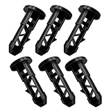 SinChic Scharnierstifte für Mülltonnendeckel,6 PCS Schwarzer Kunststoff Scharnierstifte Schwarze Kunststoff Wheelie BehäLterdeckel Schwerkraftschloss Mülltonne für 50L/80L/100L/120L/240L Mülleimer