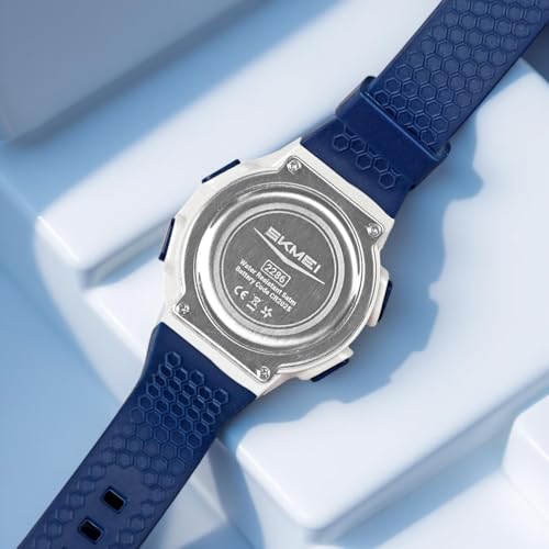 Image of SKMEI Digital Kids Watch for Boys & Girls - Waterproof Sports Wristwatch with LED Backlight, Alarm, Stopwatch & Dual Time Zone - Durable Kids Outdoor Watch - 2286