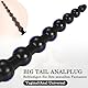 BDSMYEE Analkugeln extrem lang,45 CM Analplug Buttplug Analdildo Analspielzeuge Fisting Sexspielzeug Analdehner Anal Expander erotisches Sex Spielzeug für Paare Frauen Männer extrem Sex (Schwarz)