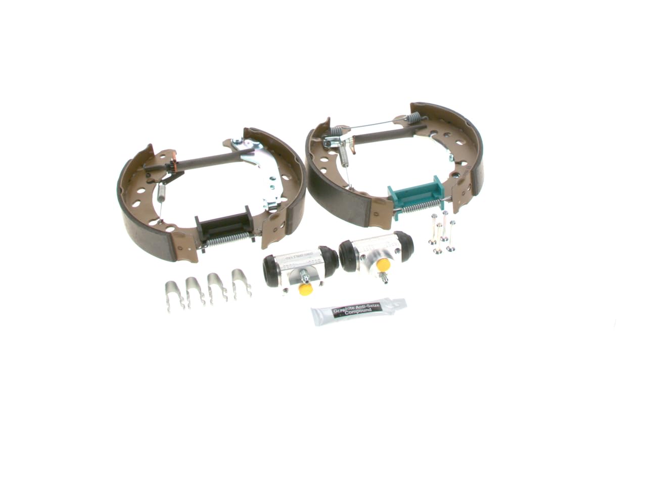 Bosch KS654 Kit Super Pro Kit de freno trasero de tambor 1 juego completo premontado