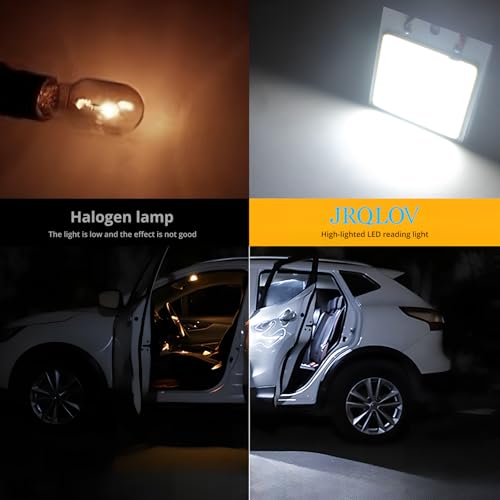 4 bombillas LED COB 48SMD blancas para interior de auto miniatura 5