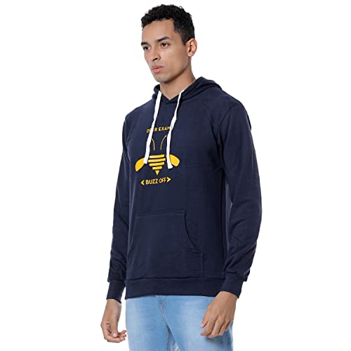 Image of Campus Sutra Men's Cotton Hooded Neck Sweatshirt