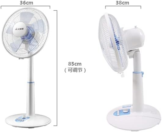 Indoor/Outdoor Standing Floor Fan for Quick Cooling - 3-Speeds, Adjustable Height, Fits Your Home Décor