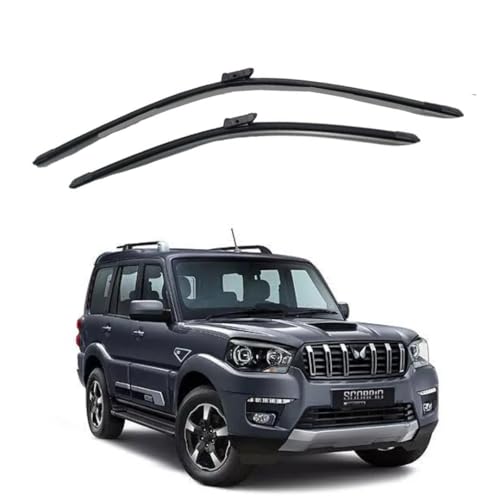 Image of Oshotto (O.E.M Type) Frameless Wiper Blades Compatible with Mahindra Scorpio N (26 inch / 20 inch)