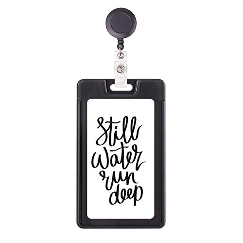 Étui rétractable pour badge au bureau porte-carte Still Water Run citation