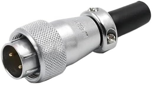1PCS WS16 Connector 2 3 4 5 6 7 9 Pin High Voltage Waterproof Connector Plug Socket Industrial Power Metal Cable Connectors(Plug,5P)