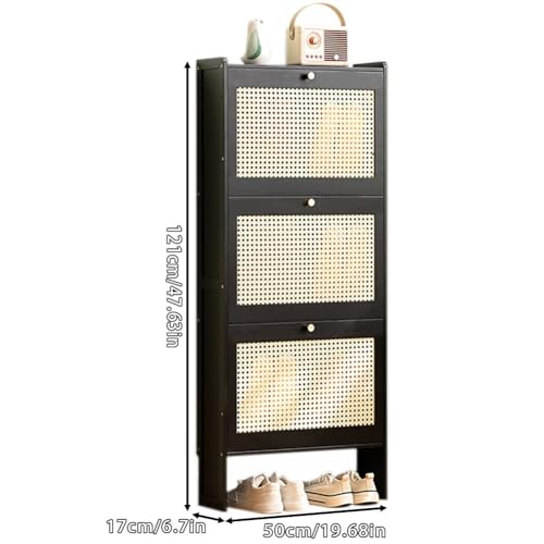 Mueble zapatero compacto para pasillo y dormitorio con cajones 3
