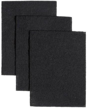 Broan-NuTone BP58 Non-Duct Charcoal Filter Pads for 43000 Series Range Hood, 7.75" x 10.5", Set of 3