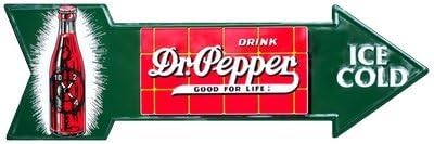 Dr. Pepper - Ice Cold Arrow Metal Sign