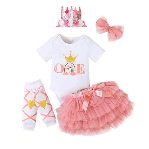 Baby Girl First Birthday Outfit Infant Girl My 1st Birthday Smash Cake Romper+Tutu Dress+Headband 3pcs Clothes Set