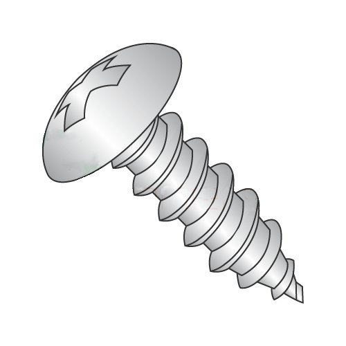 #6 x 1 Type A Self-Tapping Screws/Phillips/Truss Head / 18-8 Stainless Steel (Carton: 5,000 pcs)