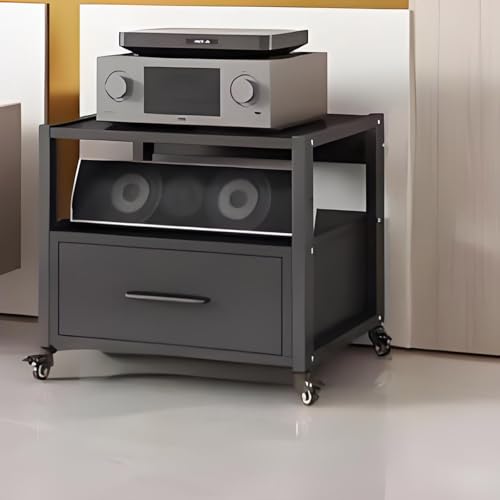 Tour de rangement pour tourne-disque DVD CD et équipement hi-fi