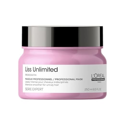 L'Oréal Professionnel, Mascarilla alisadora intensa para Pelo Rebelde y Encrespado, Liss Unlimited, 250ml