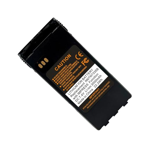 Image of NNTN7335B 3000mAh IMPRES Li-ion Battery for Motorola XTS2500 XTS1500 XTS2250 XTS2000 XTS1000 PR1500 MT1500 Two Way Radio Replace NNTN7335 NTN9858C with Belt Clip