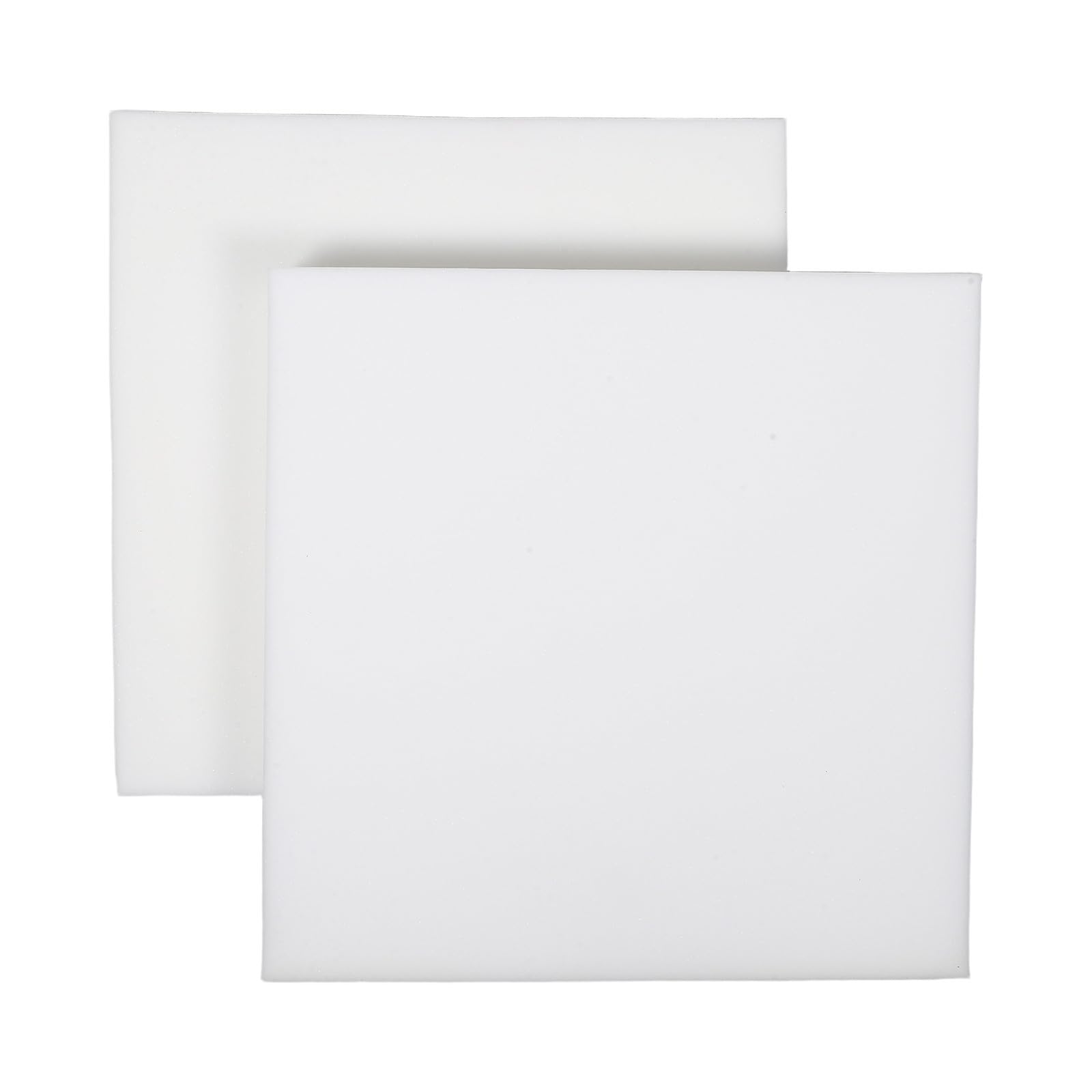 2 Cojines de Espuma Cuadrados Blancos OATIPHO de Alta Densidad para Tapizar Sofá y Sillón en Casa