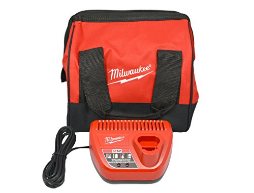 Milwaukee M12 Charger and Heavy Duty Contractors Bag 11x11x10 4 Pocket