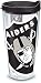 Tervis 1085246 NFL Oakland Raiders Colossal Tumbler with Wrap and Black Lid 24oz, Clear