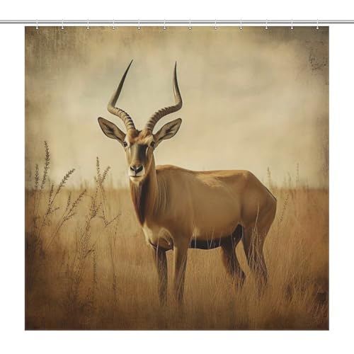 Rideau de douche imperméable en polyester Antilope 183x183cm - 7