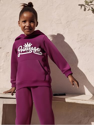 Kid Toddler Girls Clothes Cartoon Pattern Print Sweatshirt Hoodie Sports Pants 2PC Girl Fall Winter Clothing Set3