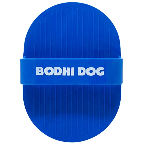 Bodhi Dog Shampoo Brush | Pet Shower & Bath Supplies For Cats & Dogs | Dog Bath Brush For Dog Grooming | Long & Short Hair Dog Scrubber For Bath | Quality Dog Wash Brush (Shampoo Bundle, Blue) #TOP1