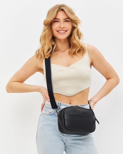 Image of eZAKKA Purse Straps Replacement Crossbody, Wide Purse Strap Crossbody Shoulder Straps Adjustable for Canvas Bag Crossbody Handbag, 3 Colors