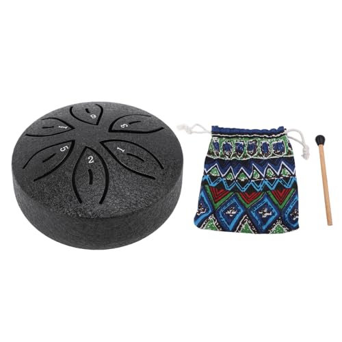 Miniatura Steel Tongue Drum 3 Pulgadas 6 Notas Negro miniatura 1