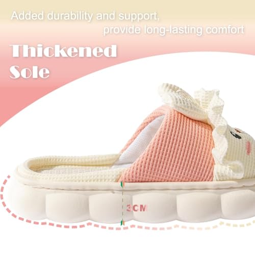 Outdoor Slippers for Women Fluffy House Slippers Open Toe Soft Thick Memory Foam Slippers Non-slip Comfy Fuzzy Indoor Shoes4