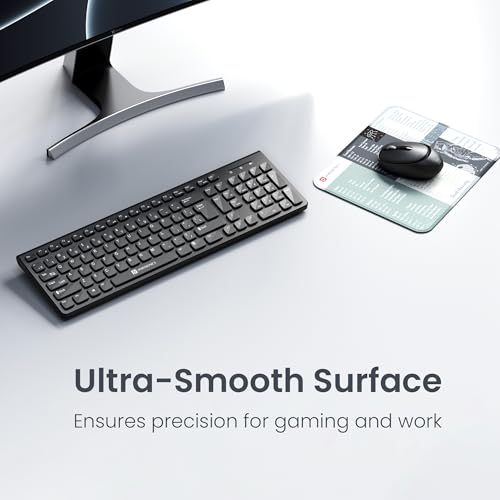 Portronics Comfipad 3 Mouse Pad with Windows Shortcuts Design, Non-Slip Base, Stitched Edges, High-Precision Smooth Surface, Water Resistant... - Image 5