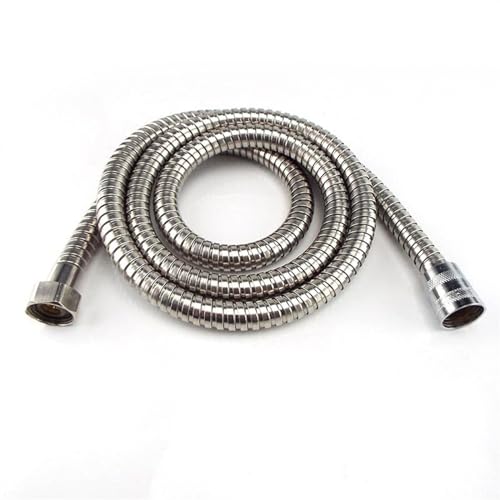 Manguera Ducha Flexo Conector de tubo manguera Uso apto para cabezal ducha agua 1,5/2m, largo para el hogar, extensión baño, tubería plomería acero inoxidable(1.5M)
