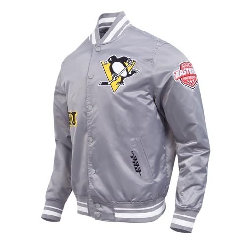 Image of Pro Standard Mens NHL Old English Satin Jacket