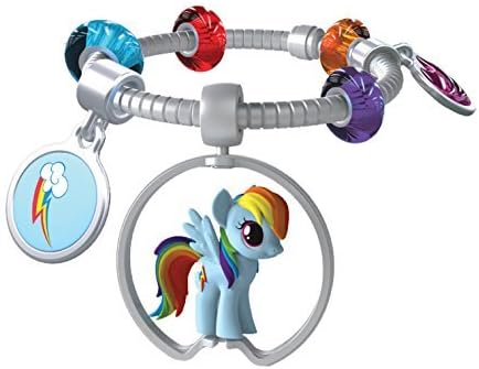 My Little Pony Squishy Pops Charm Bracelet Fashion Pack and Mystery Charm Bundle - 3 Mystery Capsules + 1 Fashion Pack (Fashion Pack Contains: 1- Charm Bracelet, 1- Squishy Pop Pony, 1- Pony Medallion Hanger, 1- Cutie Charm, and 1- Gem Charm + 3 Random Mystery Capsules)