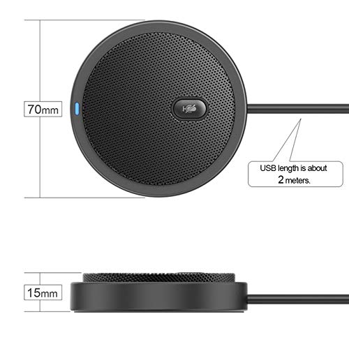 Microphone USB omnidirectionnel contre les échos en conférences d'affaires