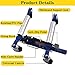 Wheel Dolly, 1300 Lbs Capacity Car Jack Dolly, Heavy Duty Self Loading Dolly with Ratcheting Foot Pedal,Wheel Dolly Car Skates,Lift Hydraulic Car Wheel Dolly,for Vehicle Car Auto Repair, Set of 4,Blue