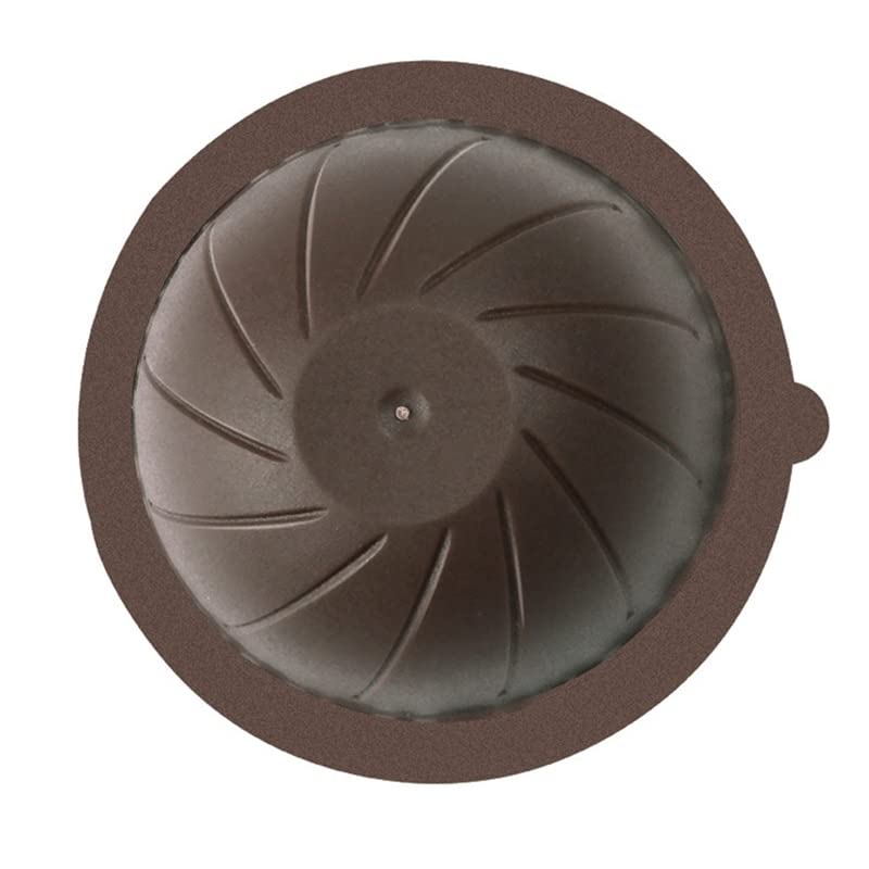 Cápsula de Taza de Filtro de café Recargable desechable para Taza de cápsula de café Nespresso Vertuo 120 Papel de Aluminio (Color : Brown Silver)
