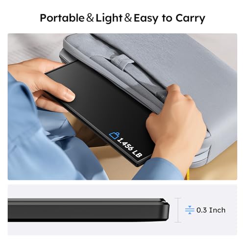 Image of Portable Monitor for Laptop FHD 15.6 inch 1080P Ultra-Slim USB-C&HDMI External Second Screen for Laptop Travel Monitor Dual Speaker-Screen Extender for PC /Mac /Phone /PS4 /5 /Xbox /Switch-VESA*2