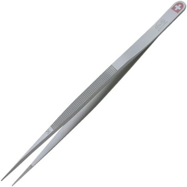 Swiss Made Tweezers with Extra Large tip and Chrome Finish, INOX XL, Designed for Jewelers
