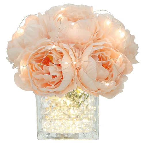 GreenHouzz Artificial Peony Silk Flower...