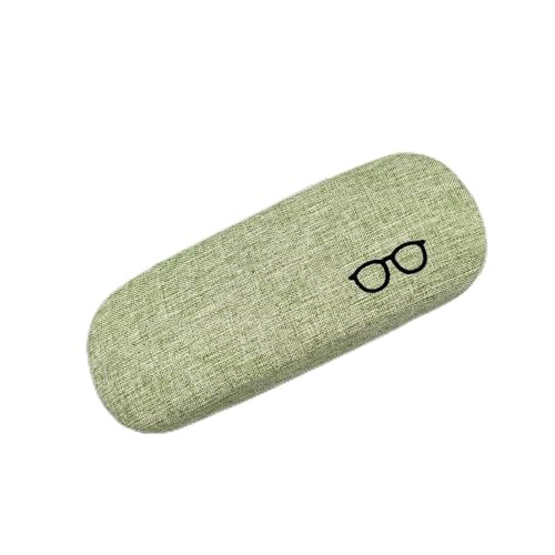 Estojo rígido para óculos de sol, óculos de leitura de miopia, protetor antipressão, portátil, adequado para homens e mulheres, Verde, tamanho �nico