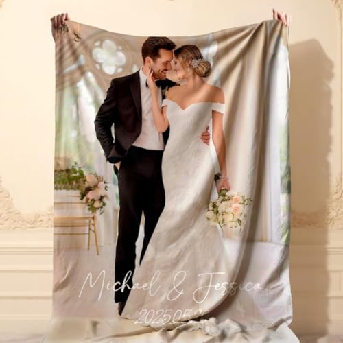 Couverture personnalisée de qualité supérieure avec image et texte