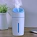 Humidificador, 320ml Mini Humidificador con Alimentación USB, 2 Modos de Nniebla Función Ultrasónico Silencioso, Apagado Automático y Función de luz Nocturna para Hogar, Oficina, Coche(Azul)