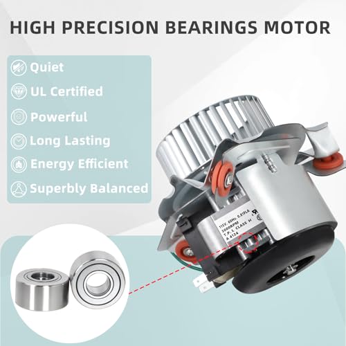 Criditpid HC21ZE121A Furnace Draft Inducer Motor Kit Replacement for Carrier & Bryant and Payne Furnaces. Inducer Motor Kit Fits Jakel J238-100-10108 Draft Inducer Blower Motor. by Criditpid - Image 5