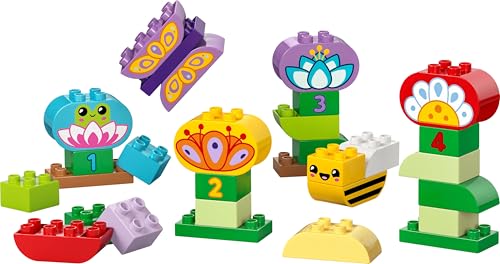 Image of LEGO DUPLO Town Creative Garden & Flowers Color-Sorting Stacking Toy 10444 Building Blocks Toys for 2+ Gift for Boys and Girls